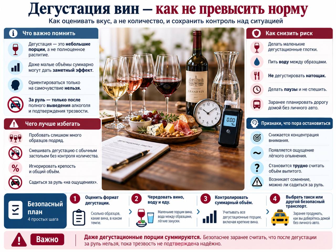 Дегустация вин — как не превысить норму
